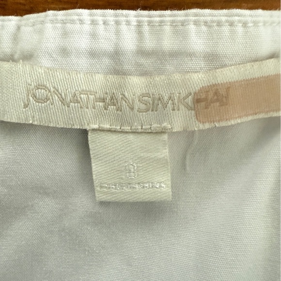 Jonathan Simkhai white & sky blue eyelet midi dress S/M Please read about size - Picture 12 of 16